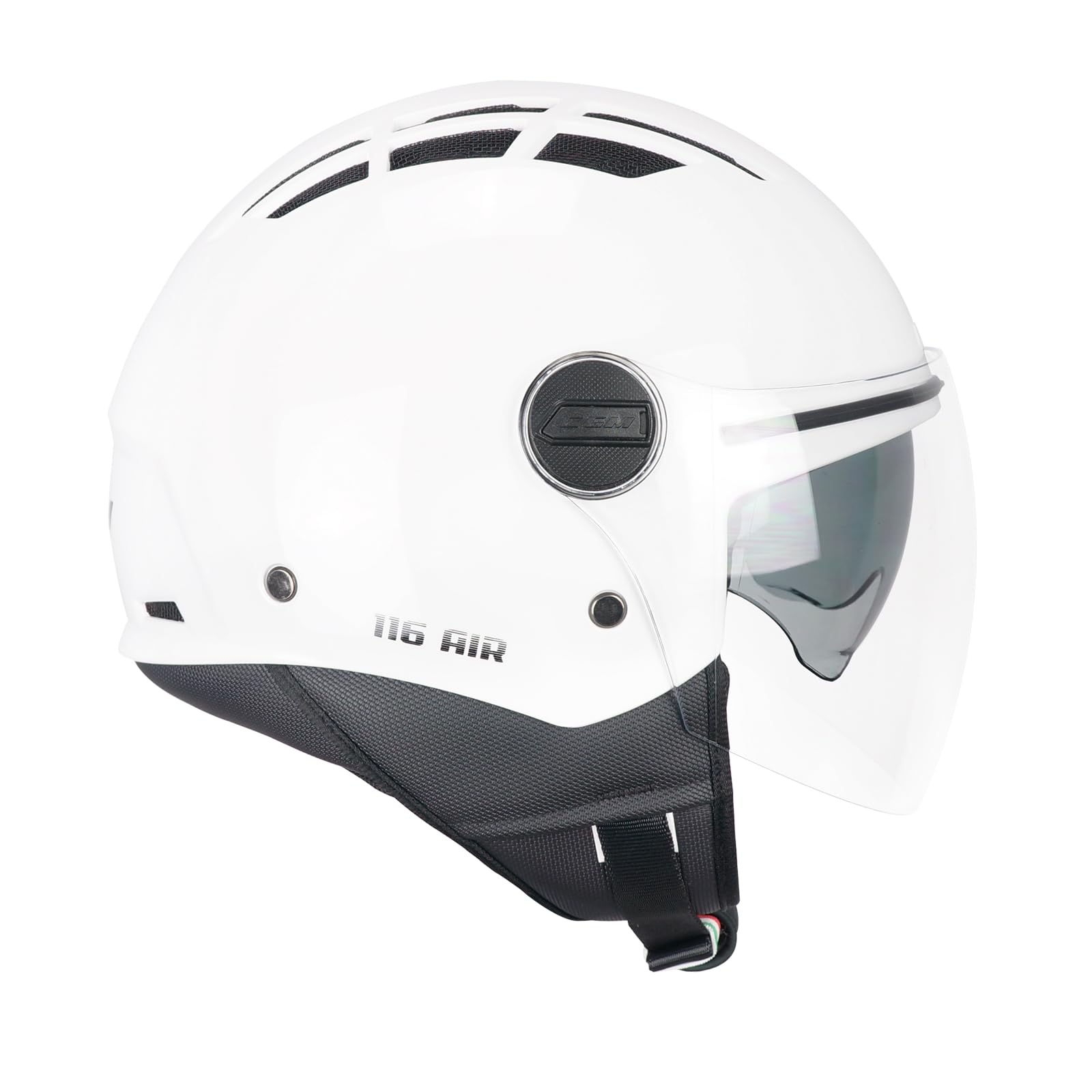 CGM Casque Open Face, 116A AIR Mono Blanc, XXL (63-64cm)