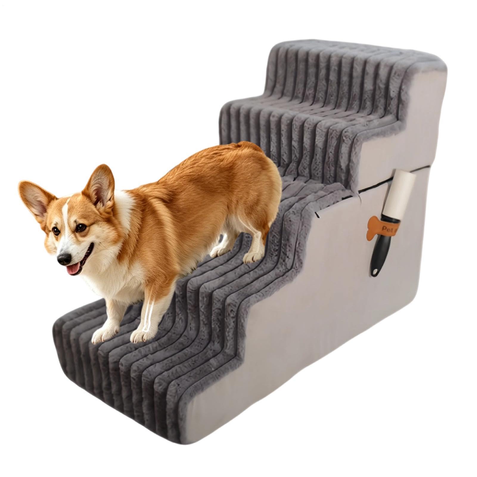 Escalón Canino Escalera Accesorio Lavable y Desmontable de Mascotas | Escalón Antideslizante Para Gatos para cachorros, gatos, sofá, sillón, balcón y apartamento de interior