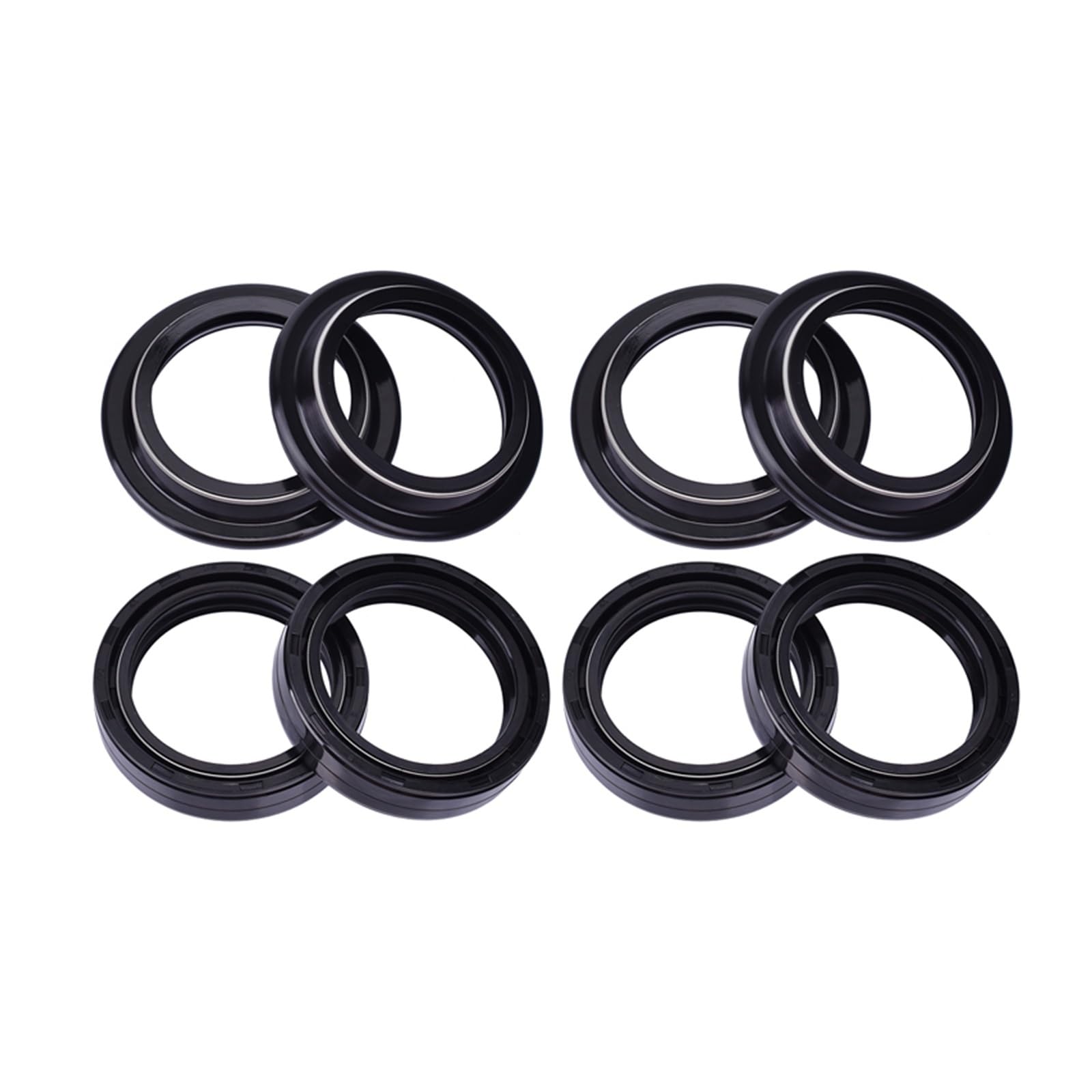 Sello De Polvo De Sello De Aceite De Horquilla Delantera 41x54x11 for NTV650 REVERE NX650 DOMINATOR NT650 NT650V DEAUVILLE HAWK FX650(4pc seal 4pc cover)