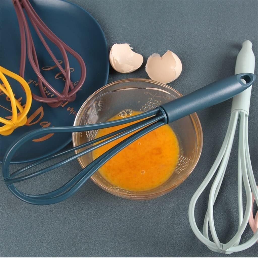 Frusta da Cucina Sbattitore Manuale Utensili da Cucina for La Cottura Manuale Multifunzionale dello Sbattitore for Uova, Crema for Casa, Farina, Burro Frullatore Efficiente(Yellow)