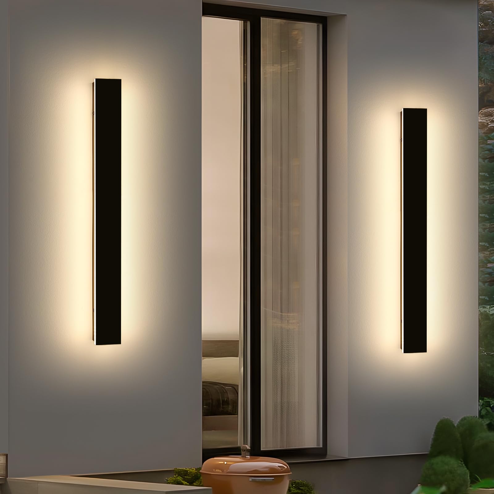 2 Pack 47.2inch Long Outdoor Wall Light, 42W, IP65 Waterproof