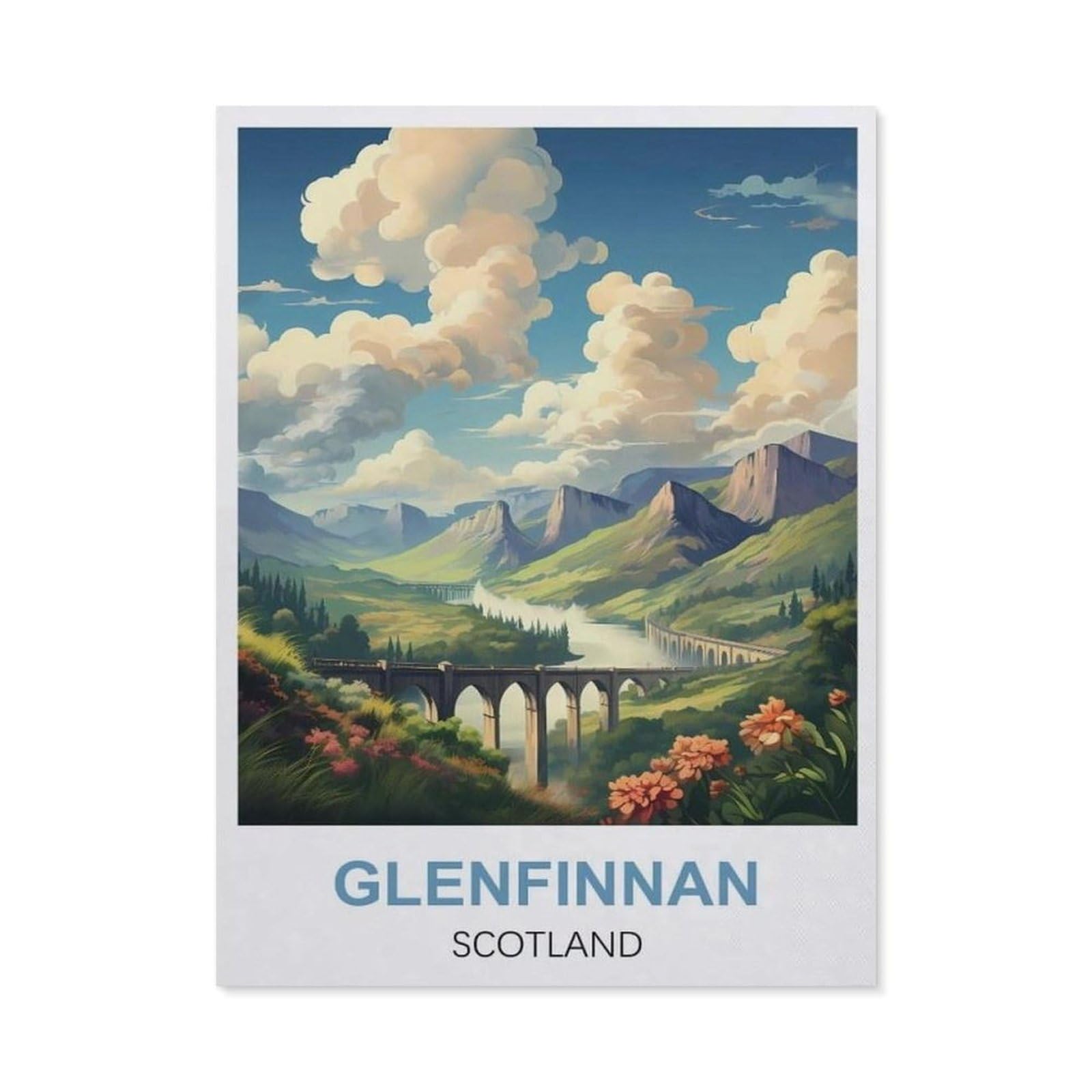 Funny Metal Tin Signs，Glenfinnan Scotland(15x30cm）