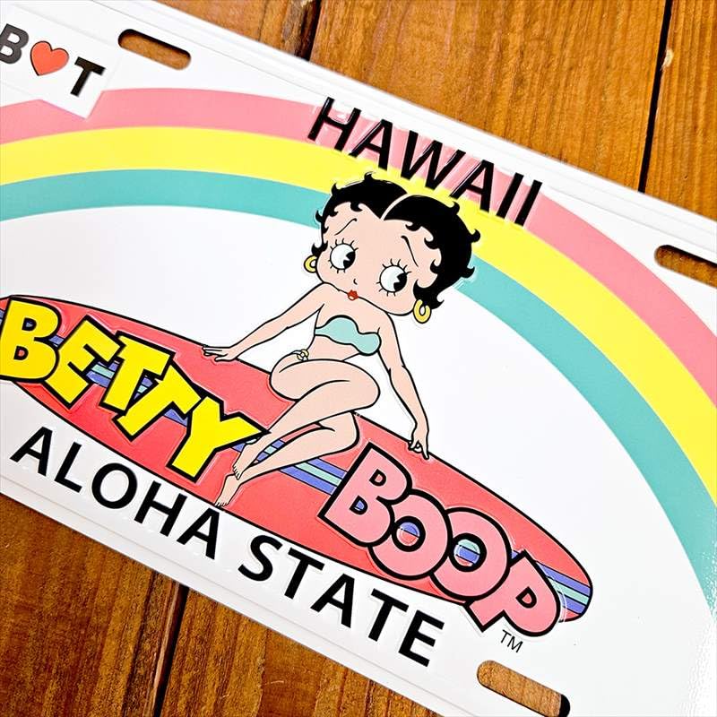 可愛い ベティちゃん ナンバープレート Betty Boop