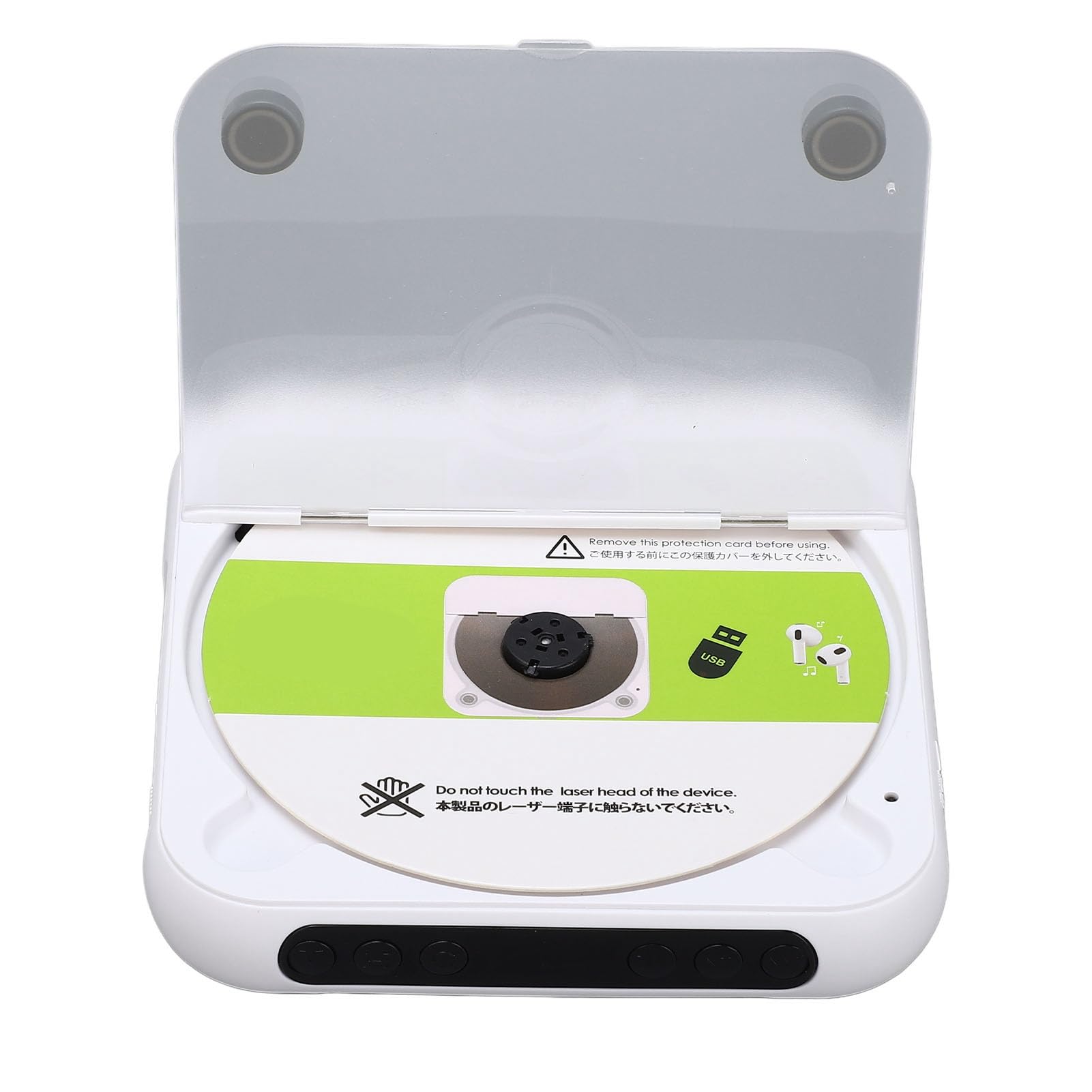 Lettore CD Portatile, Ricaricabile con Connessione USB AUX e Display LCD per Viaggi in Auto e Amanti della Musica