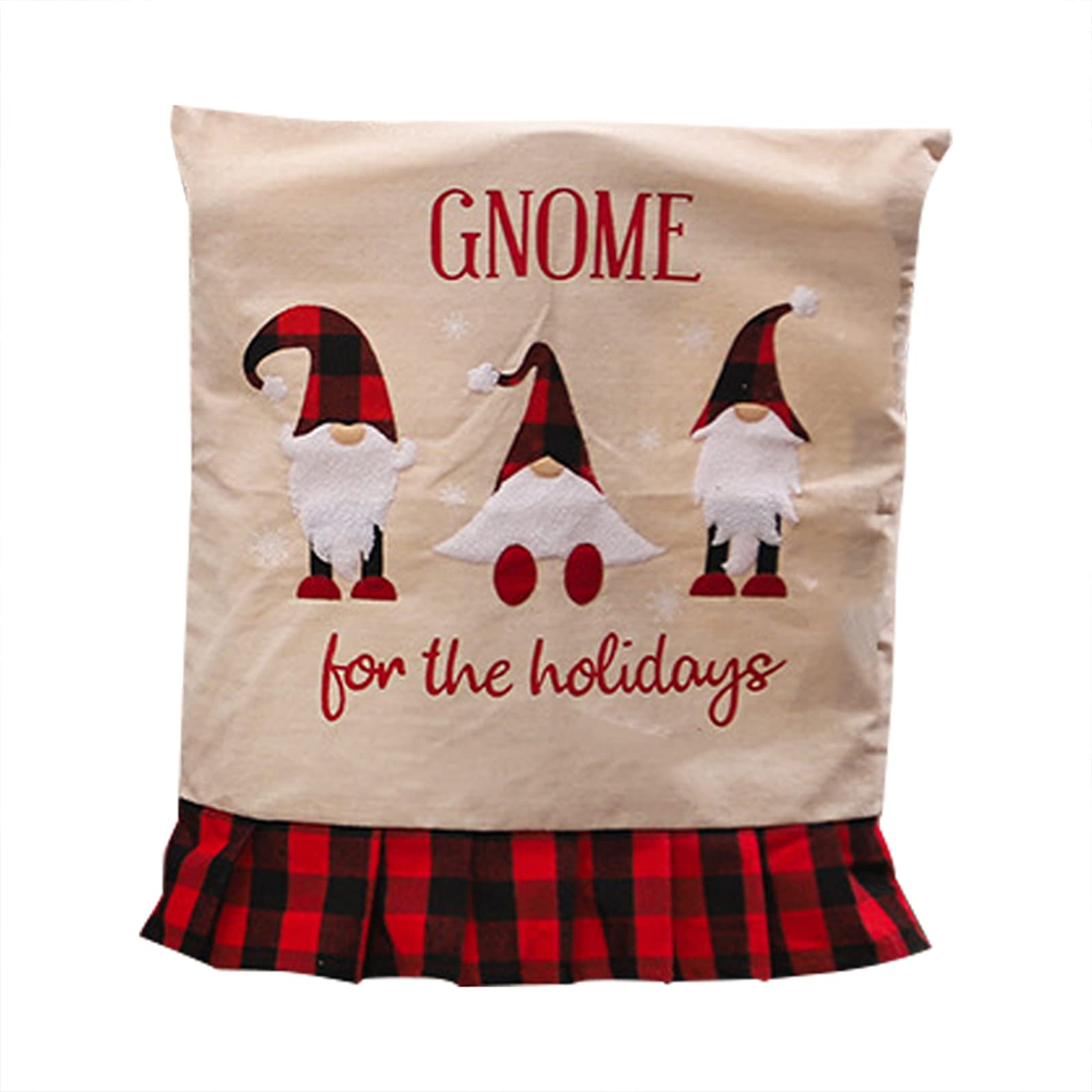 Juego de 3 fundas de silla de Navidad, para muñecas sin rostro, fundas para sillas de Navidad, para banquetes de Navidad, decoración de comedor o comedor