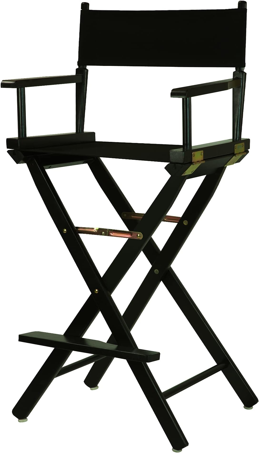 Casual Home 30" Frame-Black Canvas Director Chair, Bar Height