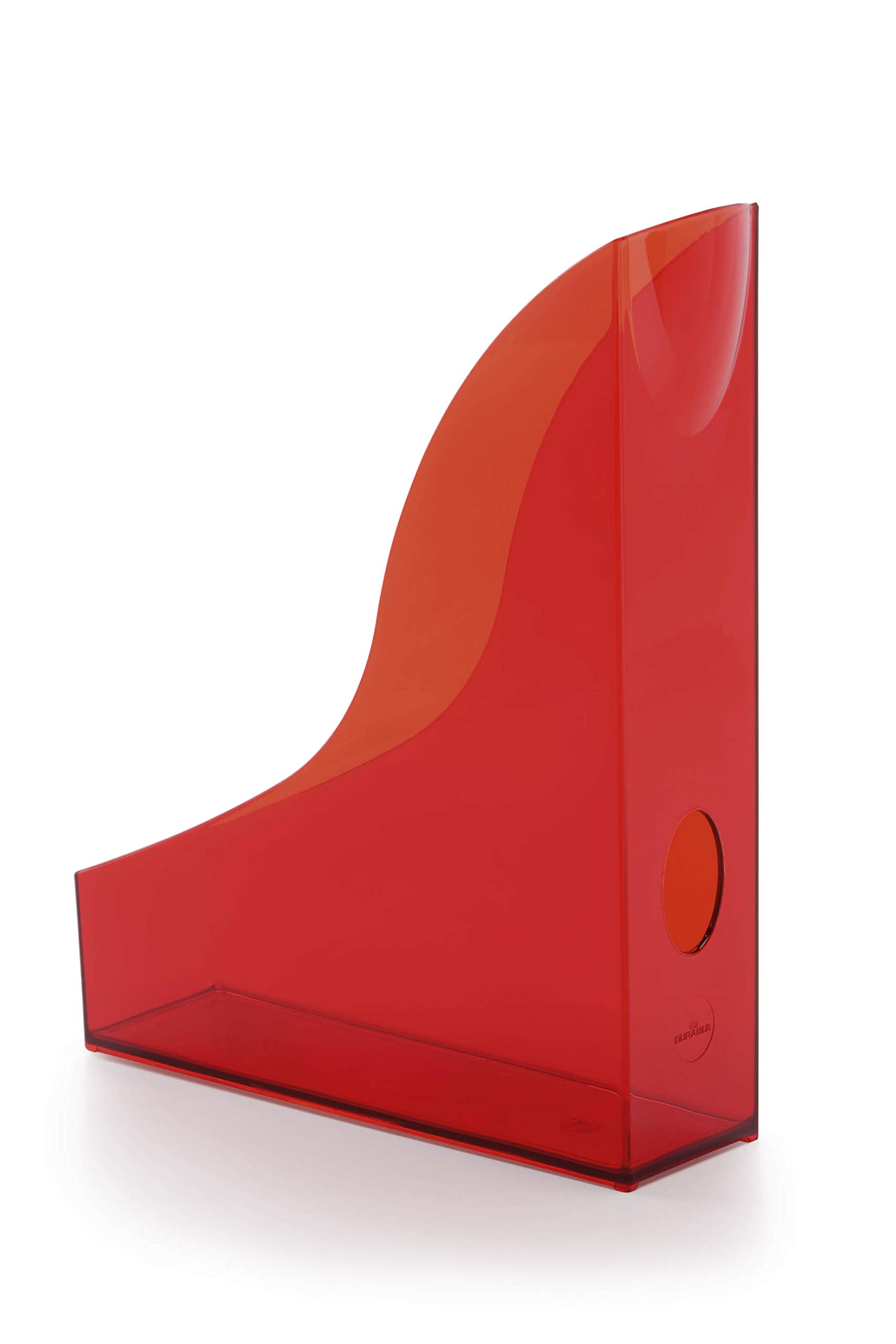 Durable 1701711003 - Cartella per Piedistallo Basic, 6 Pezzi, Rosso Trasparente