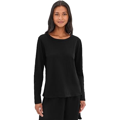 Mod-o-doc Long Sleeve Crew Neck Favorite Tee black