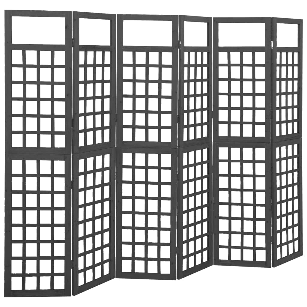 Paravent treillis pliable noir pour préserver l'intimité sur la terrasse