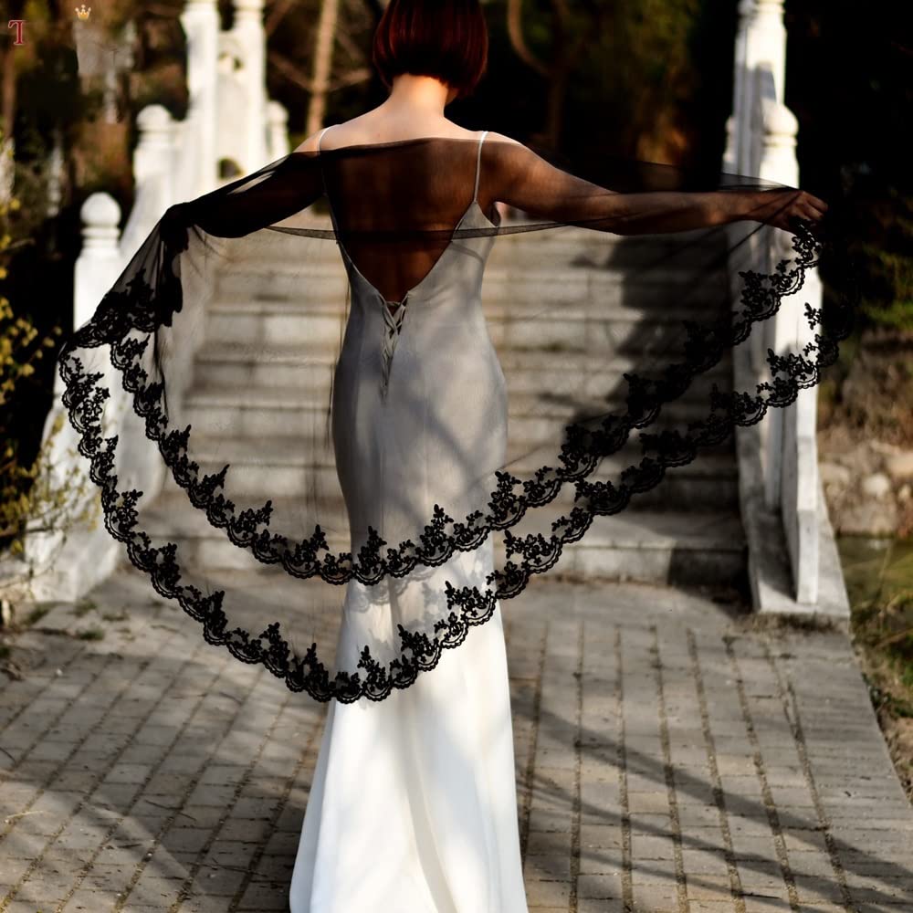 Amazon.com: Wedding Bridal Veil No Comb Drop Veil Elbow  display picture 2