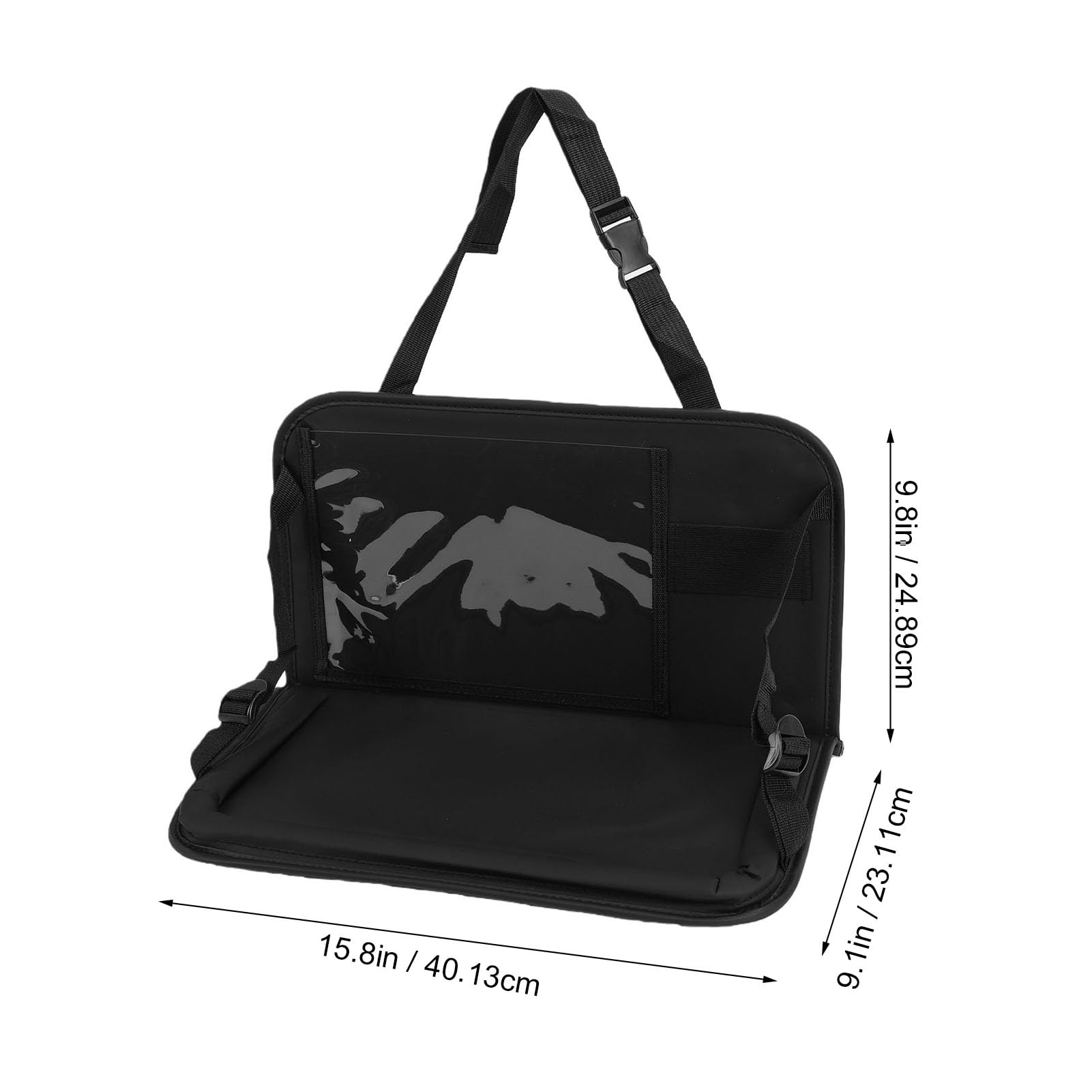 Organizador para Asiento Trasero de Coche, Bandeja Plegable de Pu,