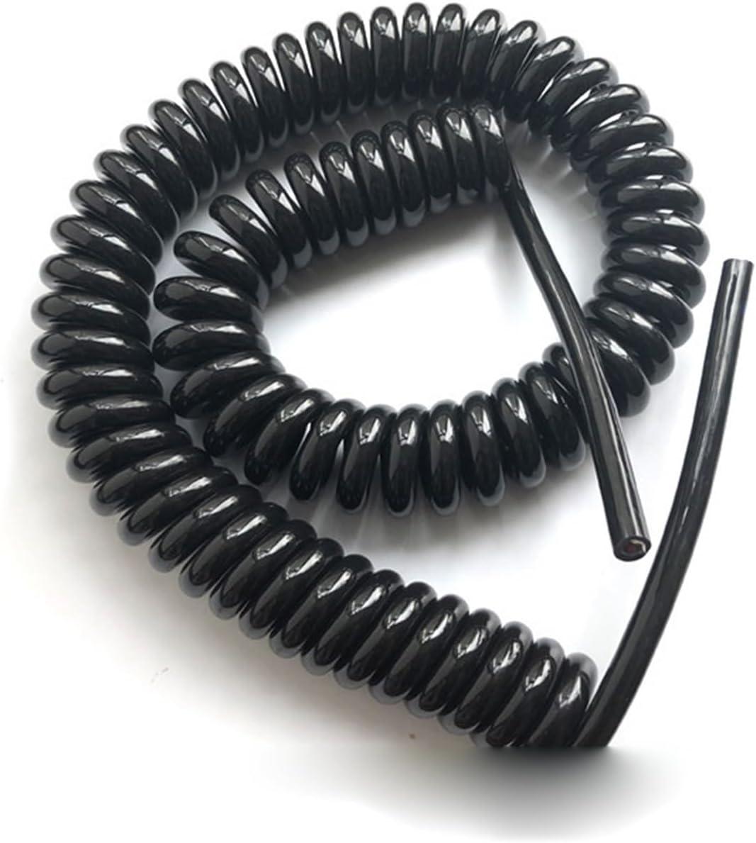 Retractable Spring Coiled Extension Cord ， 12 Cores Spiral Telescopic Cable 24AWG Shielded Spring Wire Stretchable Extension(20awg,Stretch 5 Meters)