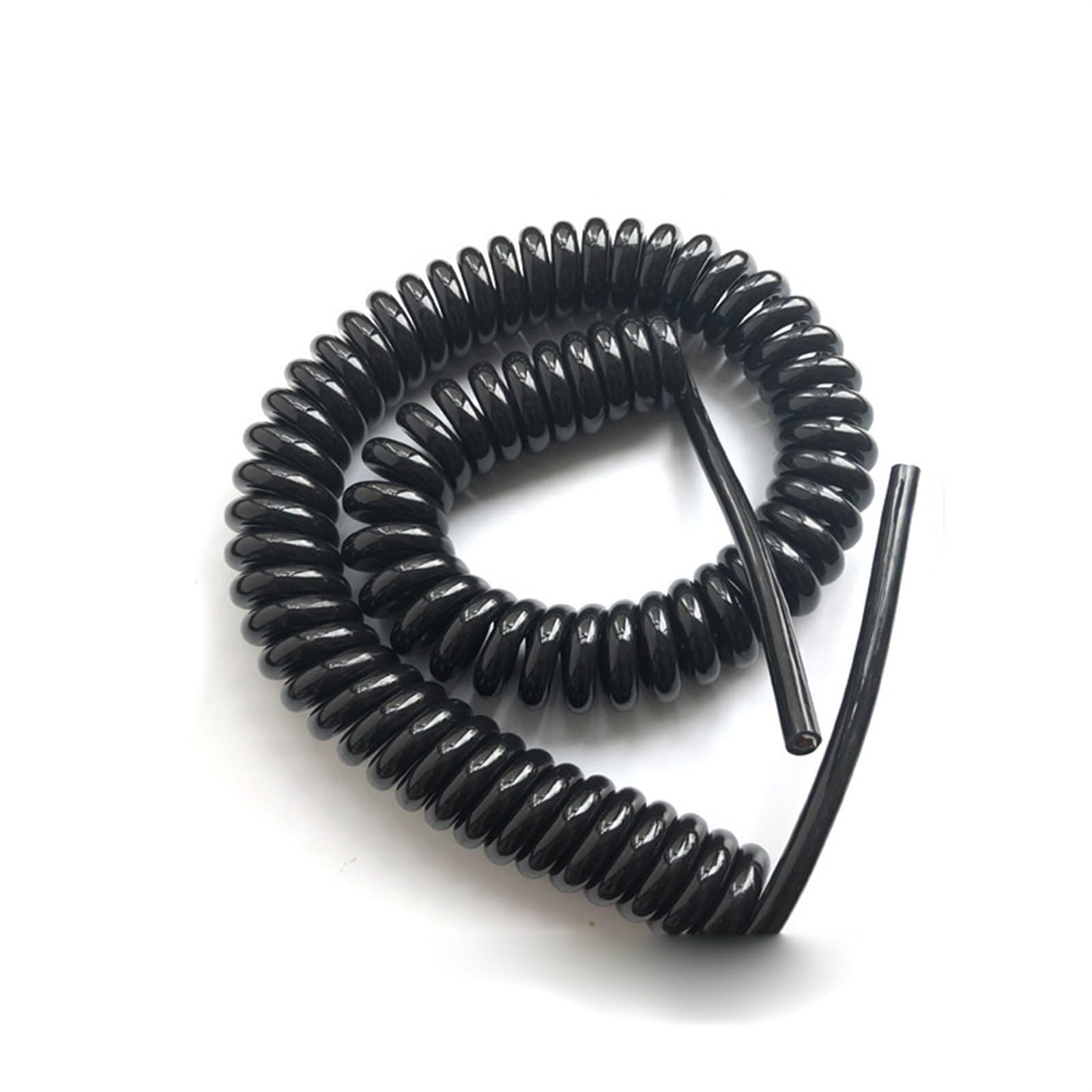 Zwijany przewód zwijany 12 rdzeni, ekranowana sprężyna 24AWG | Spiralny kabel teleskopowy Rozciągliwy drut do czujnika krawędziowego(24AWG,Stretch 3 meters)