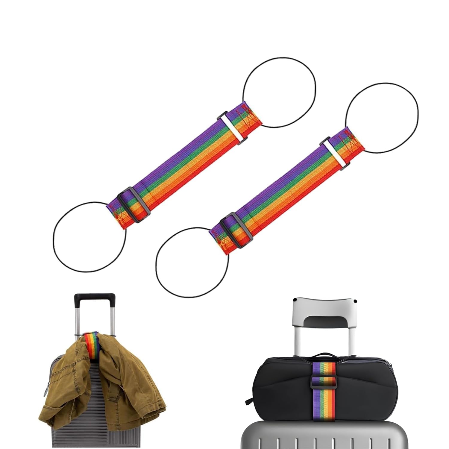 Gowloz 2Pc Luggage Strap for Suitcase Travel Bag | Adjustable Suitcase Belt & Luggage Organizer Strap | Secure Packing Band for Frequent, Business & Family Travelers-image-36