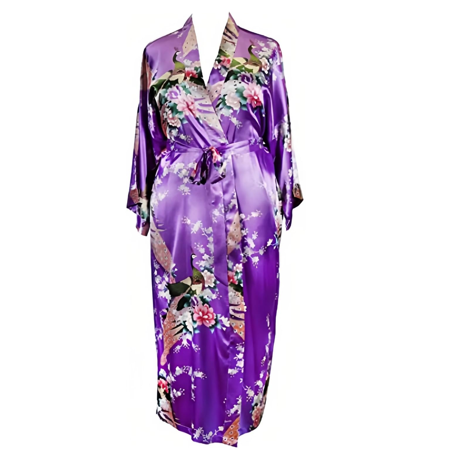 Kimono Notte Donna Yukata Vestaglia Floreale(blu-a,as6,alpha,xx_l,regular,regular)