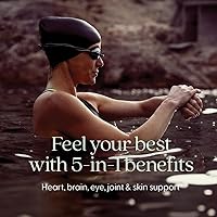 Vista 2 de New Chapter Suplemento de aceite de pescado: aceite de salmón de alaska silvestre Wholemega con omega-3 + vitamina D3 + astaxantina + capturado