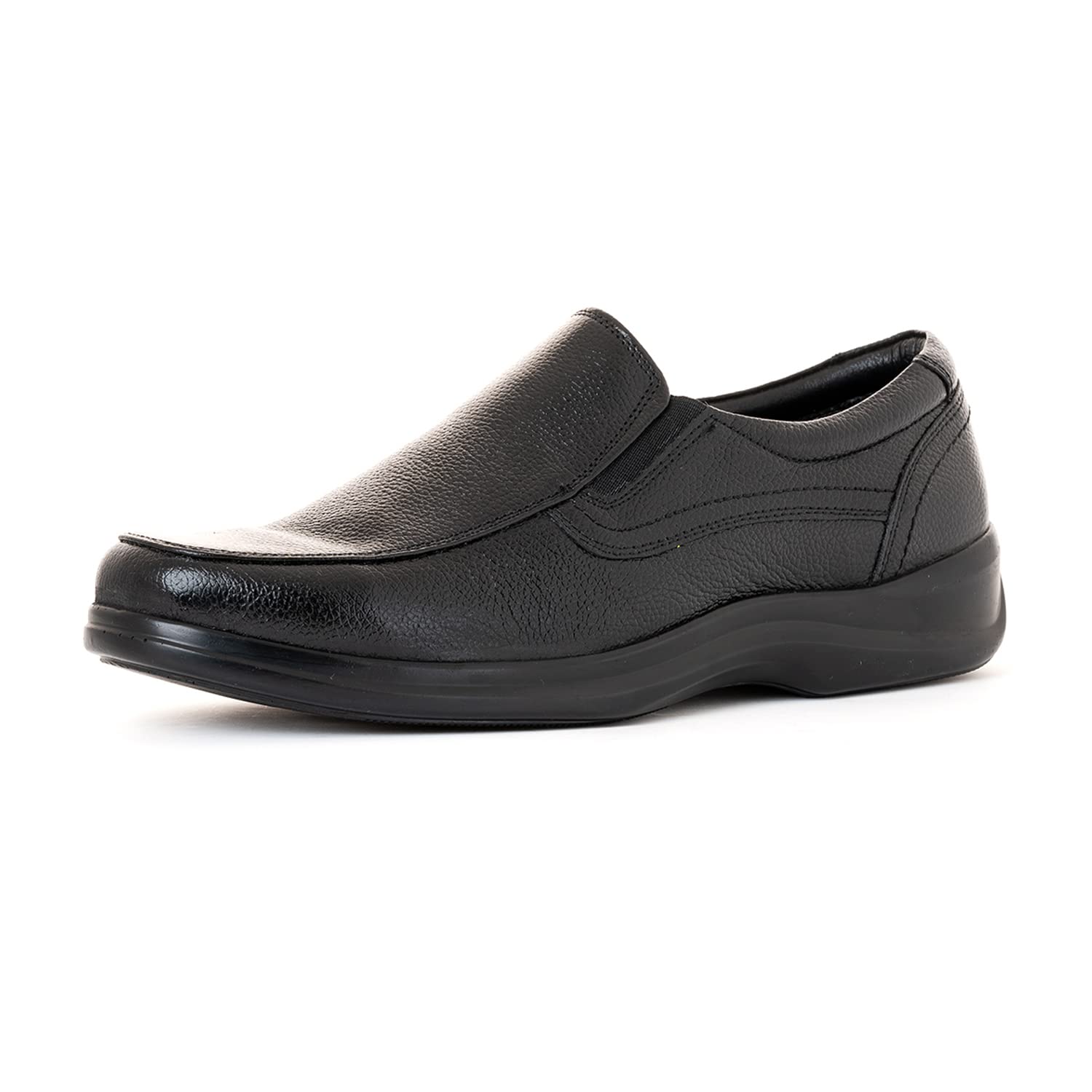 Khadims British Walkers Black Leather Slip On Formal Shoe for Men - Size 9 (B0BDRVSRFR) Amazon Price History, Amazon Price Tracker