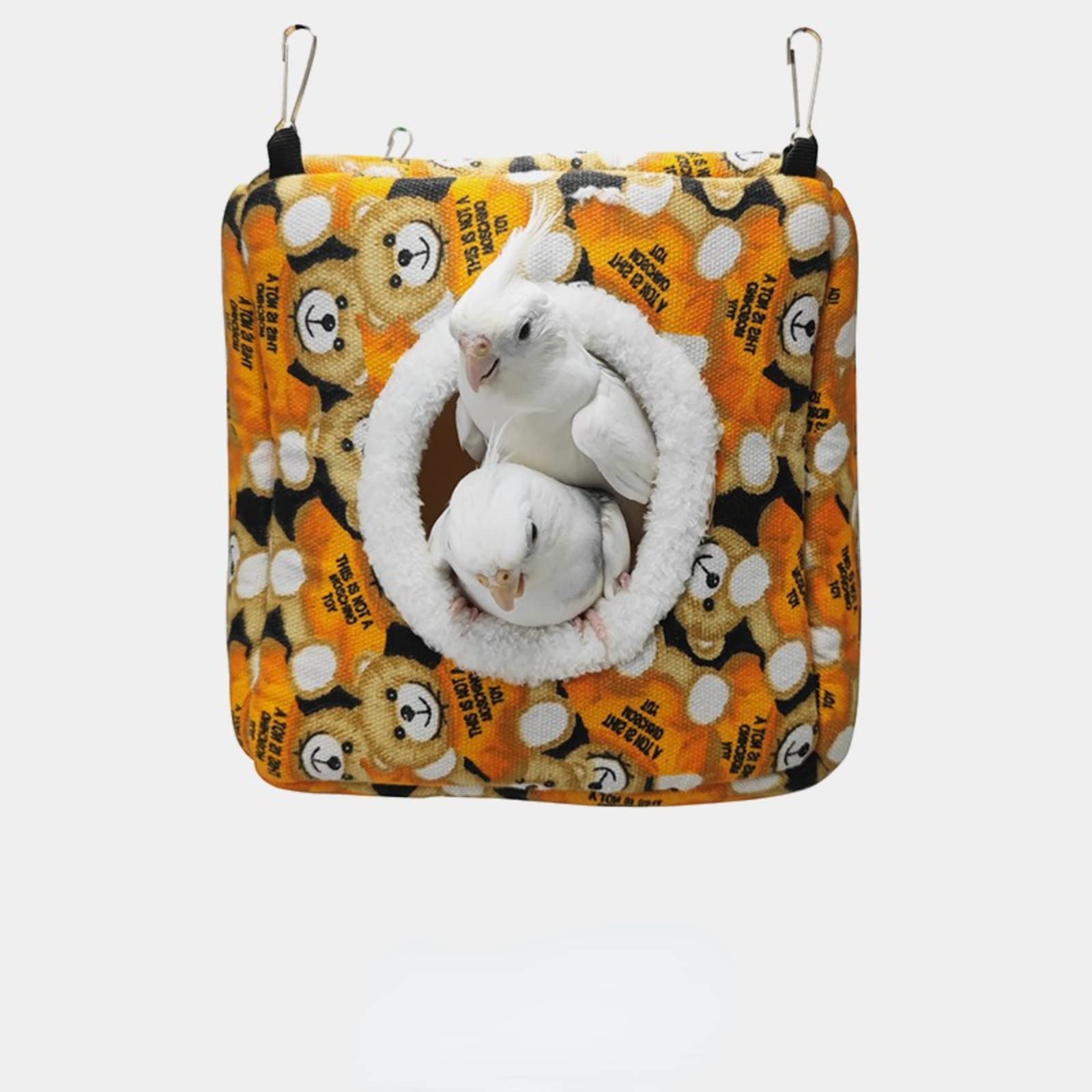 Barn Eleven Winter Warm Bird Nest House Bed Hammock Toy for Pet Pet Parrot Parakeet Cockatiel Conure Lovebird (Large)