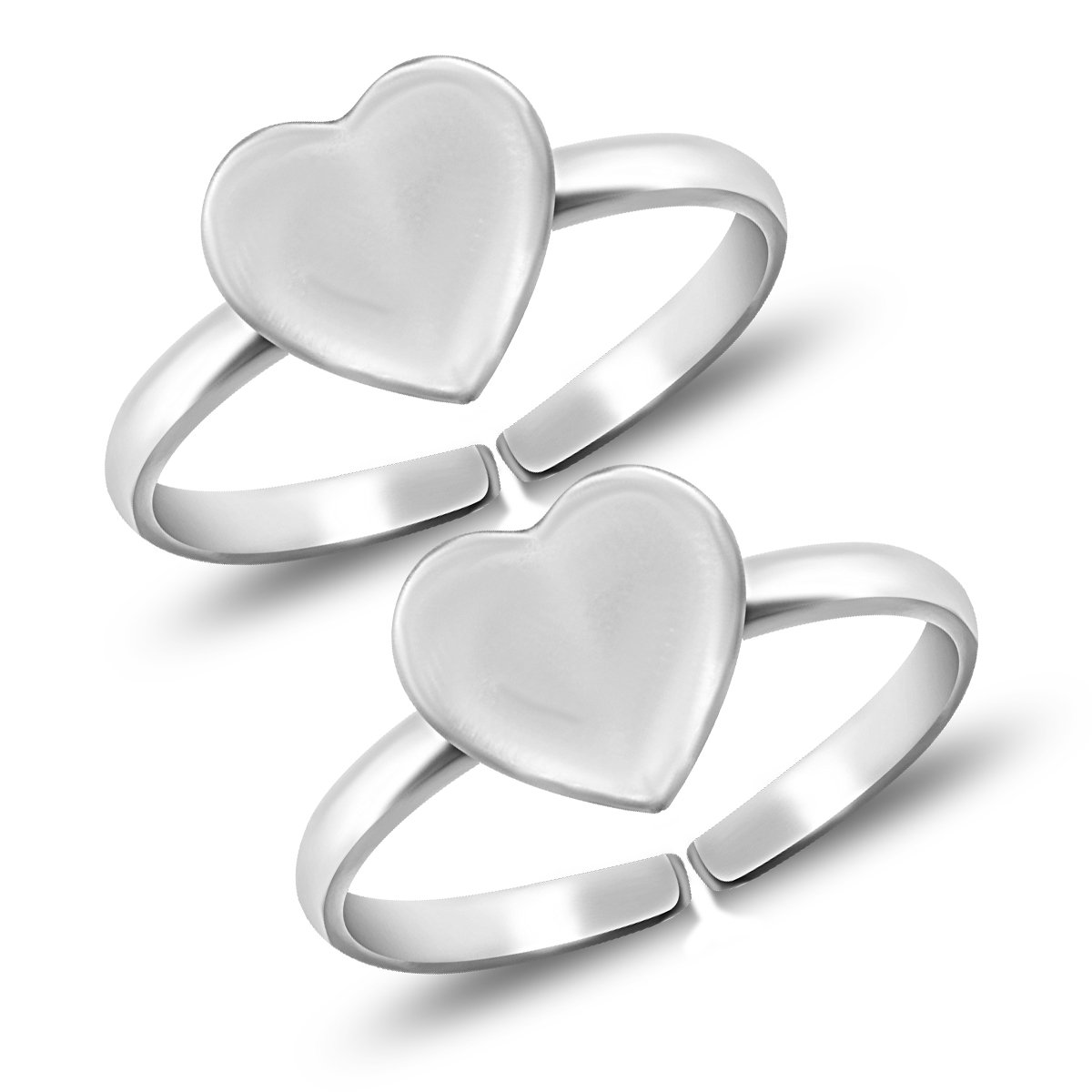 parnika (Formerly MJ 925 Graceful Heart Design Comfortable Silver Toe Rings in Pure 92.5 Sterling Silver for Girls/Women | Chandi Bichiya |-picture-50