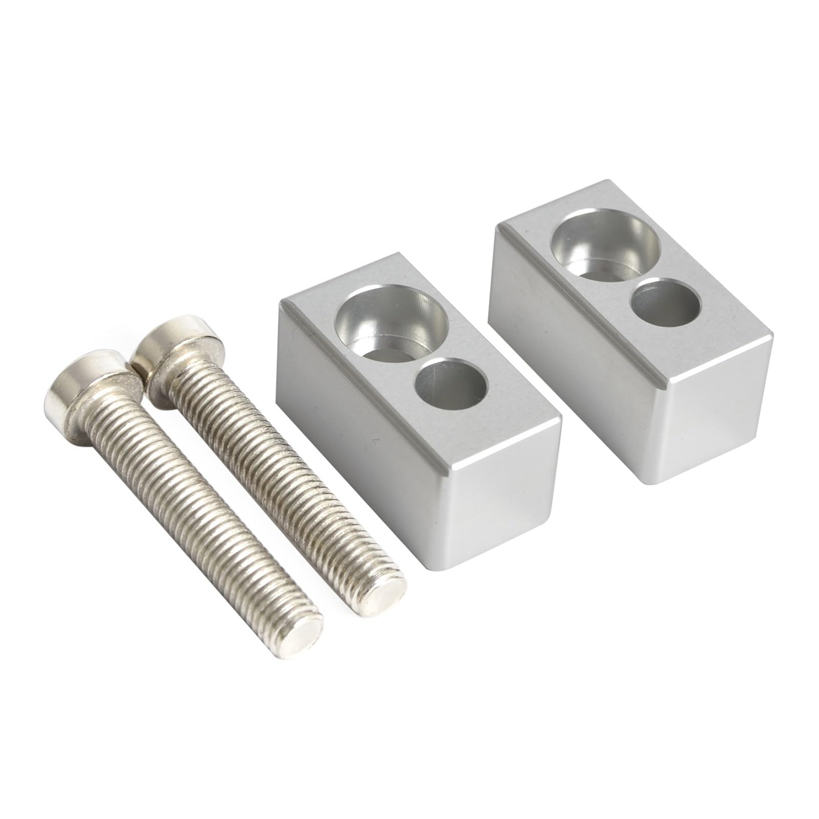 NADCFN Motorcycle Handlebar Riser 22mm Fit For Duke R 1290 Super ADV RST Handlebar Riser(Silver)