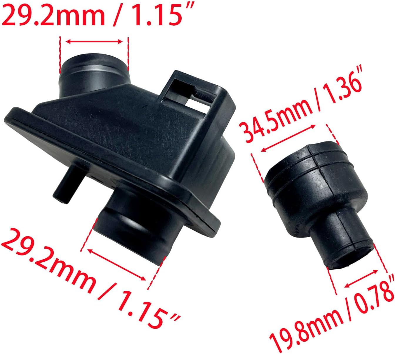 Air Cleaner Intake Tube Hose and Breather Joint 17138-RAA-A00 17152-RAA-A00 Compatible with 2004-2008 Ac-ura TSX 2003-2007 Accord 2003-2006 Element