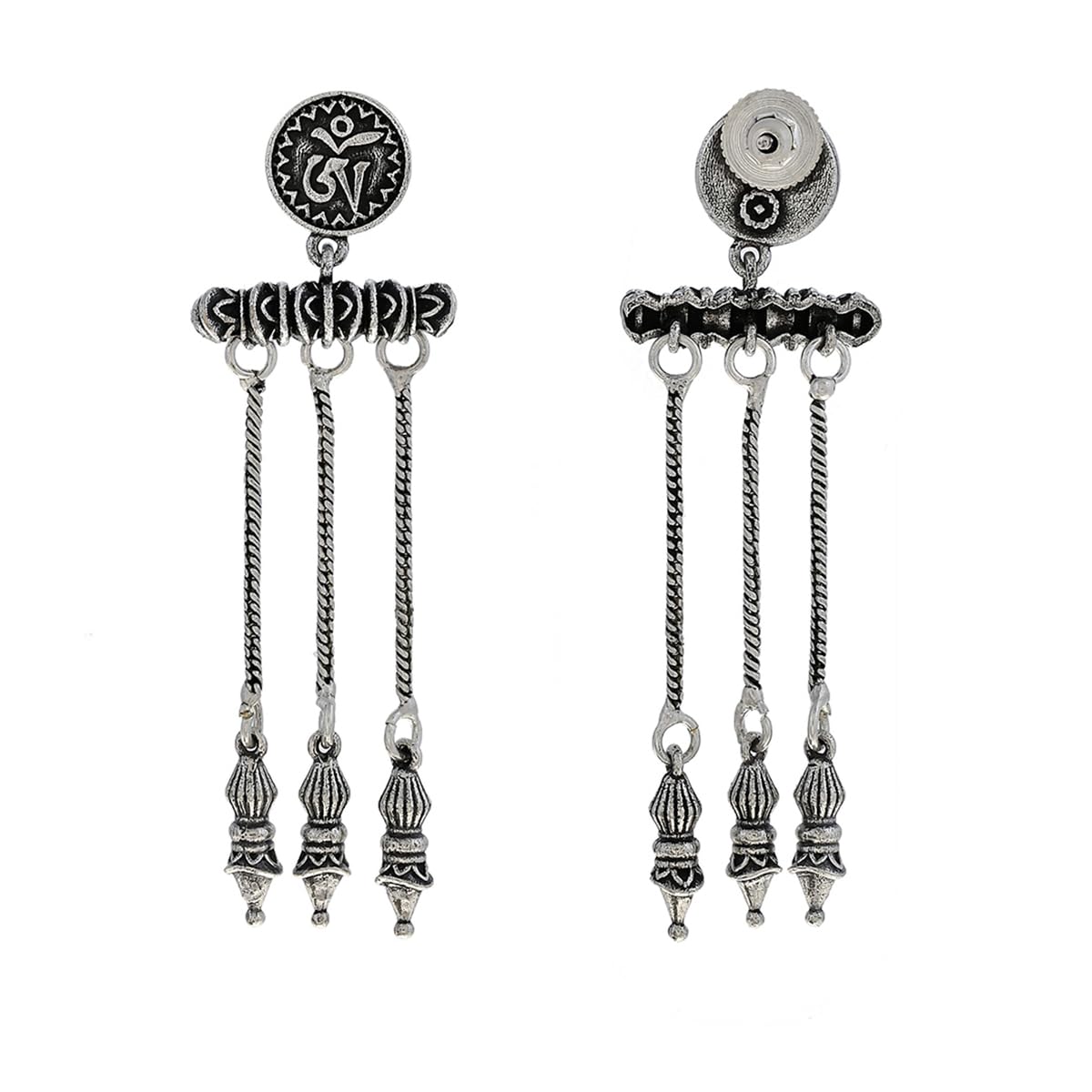 Bodhi Om Dandler Earrings Handmade Jewelry Boho Style