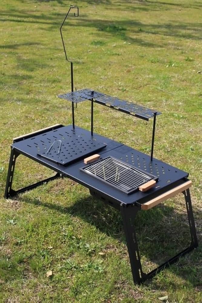 バーベキューアイアンテーブル FX-7165ver2 アイアンBBQローテーブル Amazon | CHANODUG OUTDOOR バーベキューアイアン FX-7165ver2