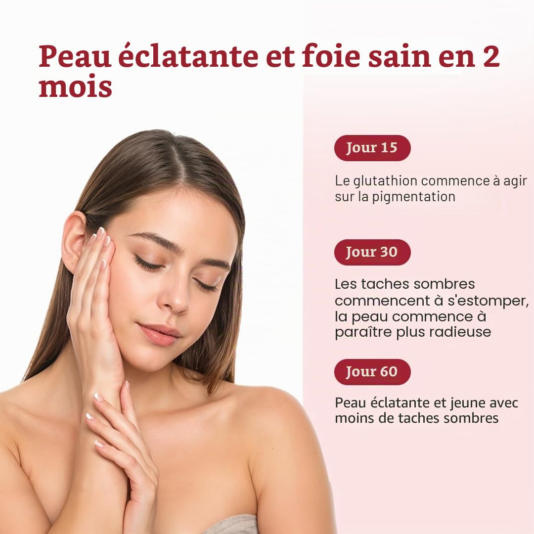 What's Up Wellness Gluta-Glow Gummies | Complément liposomal de glutathion avec vitamine C pour un teint éclatant | Dépigmentation | Détoxification | 30 jours | Hommes et femmes | Sans sucre ajouté