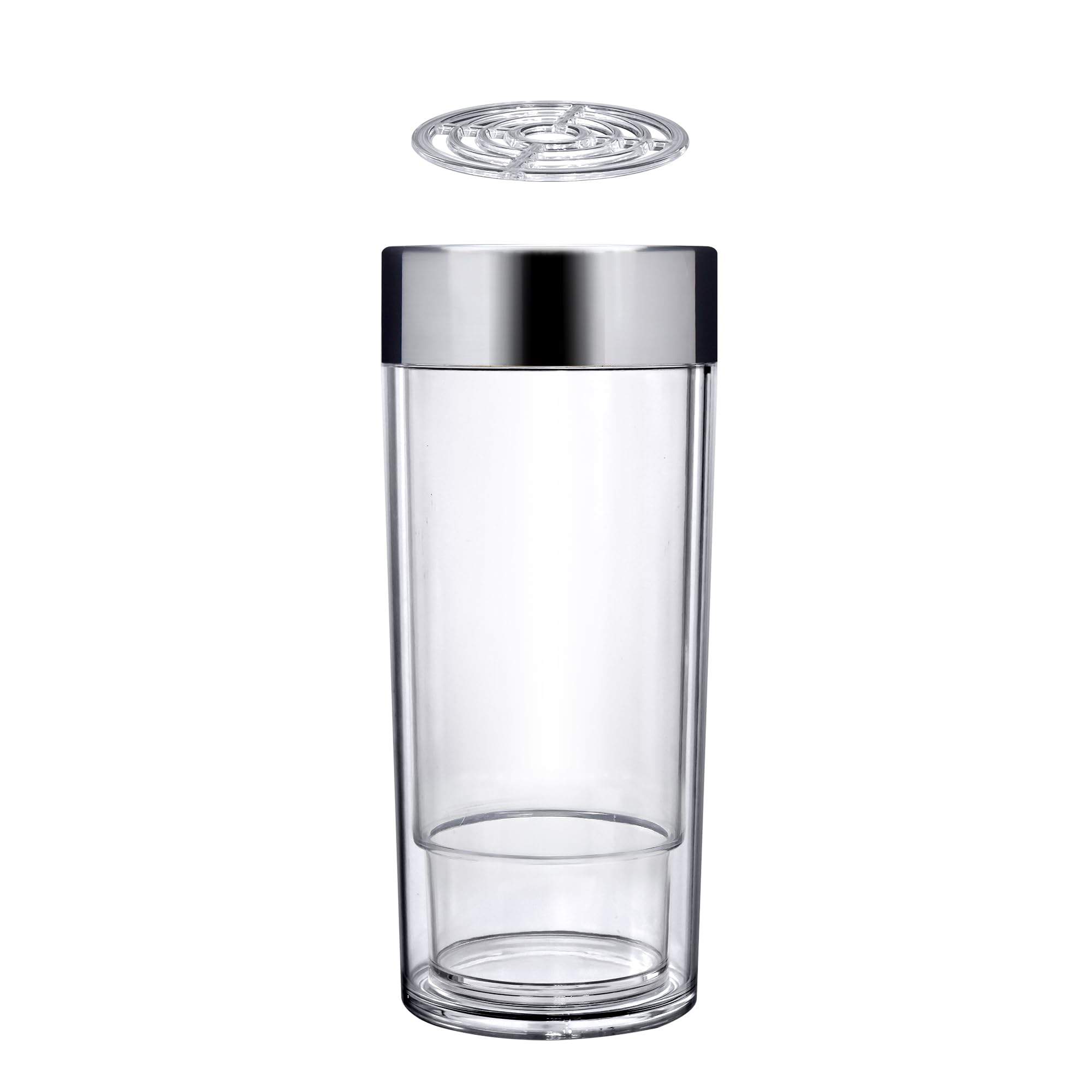 Amazing Abby - VinoChill - Acrylic Double-Wall Wine Chiller with Ice Chamber, Clear Plastic Insulated Champagne Bucket with Enhanced Cooling Bottom, Great for Party, Dinner, and Outdoor Entertaining — Amazon image 7