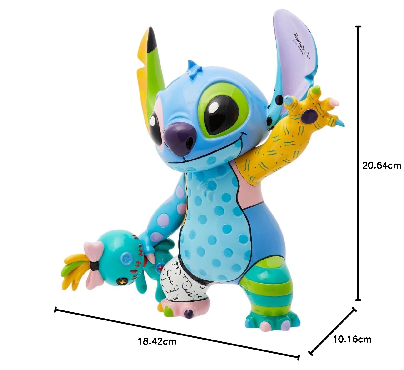 Disney BRITTO Statuetta Collezione Stitch e Scrump