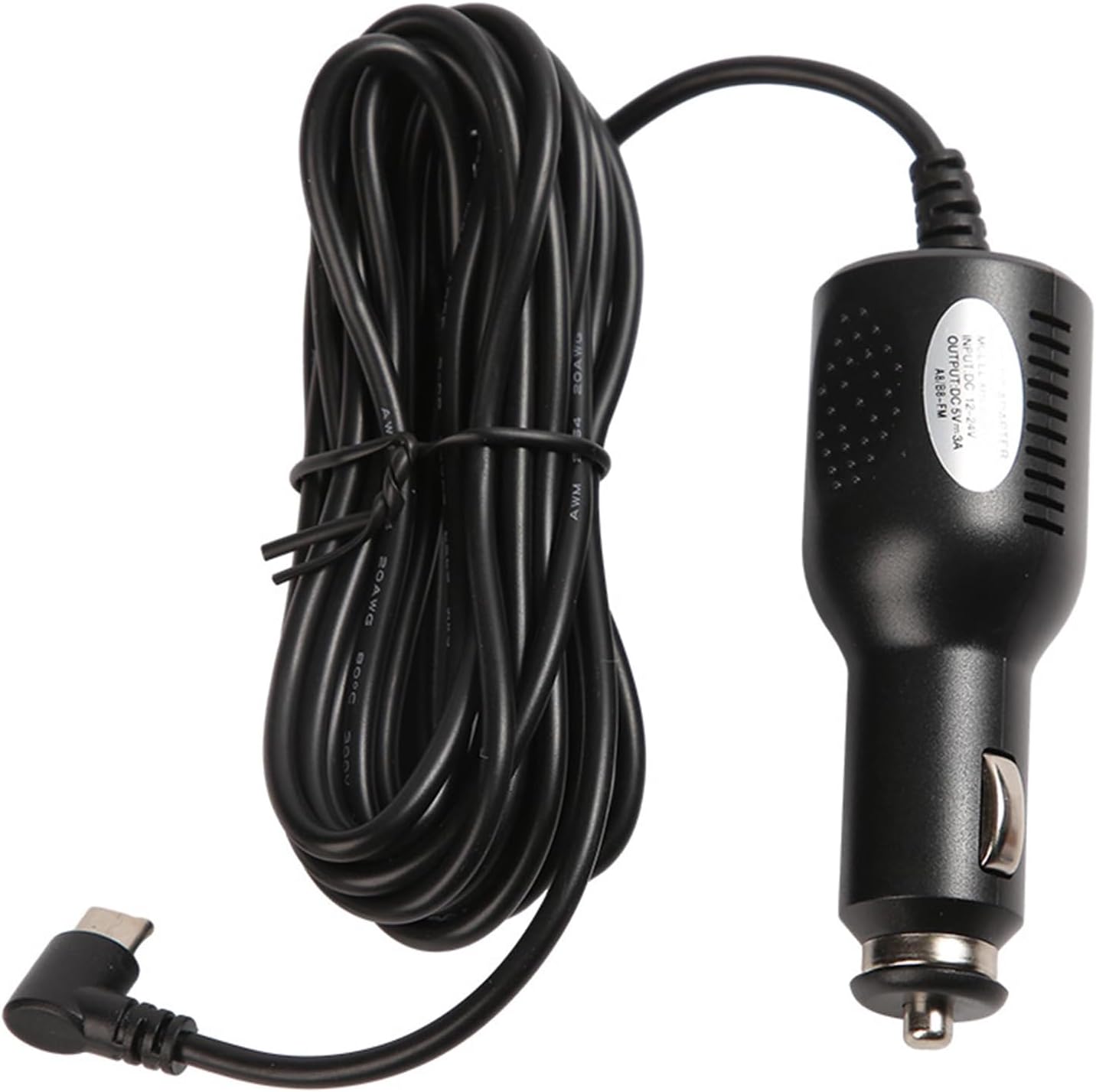 Type C Cars Chargers, 3a Fast Charging Type C Car Cable Abs Materials 5v Power Cord for Vehicle Charging