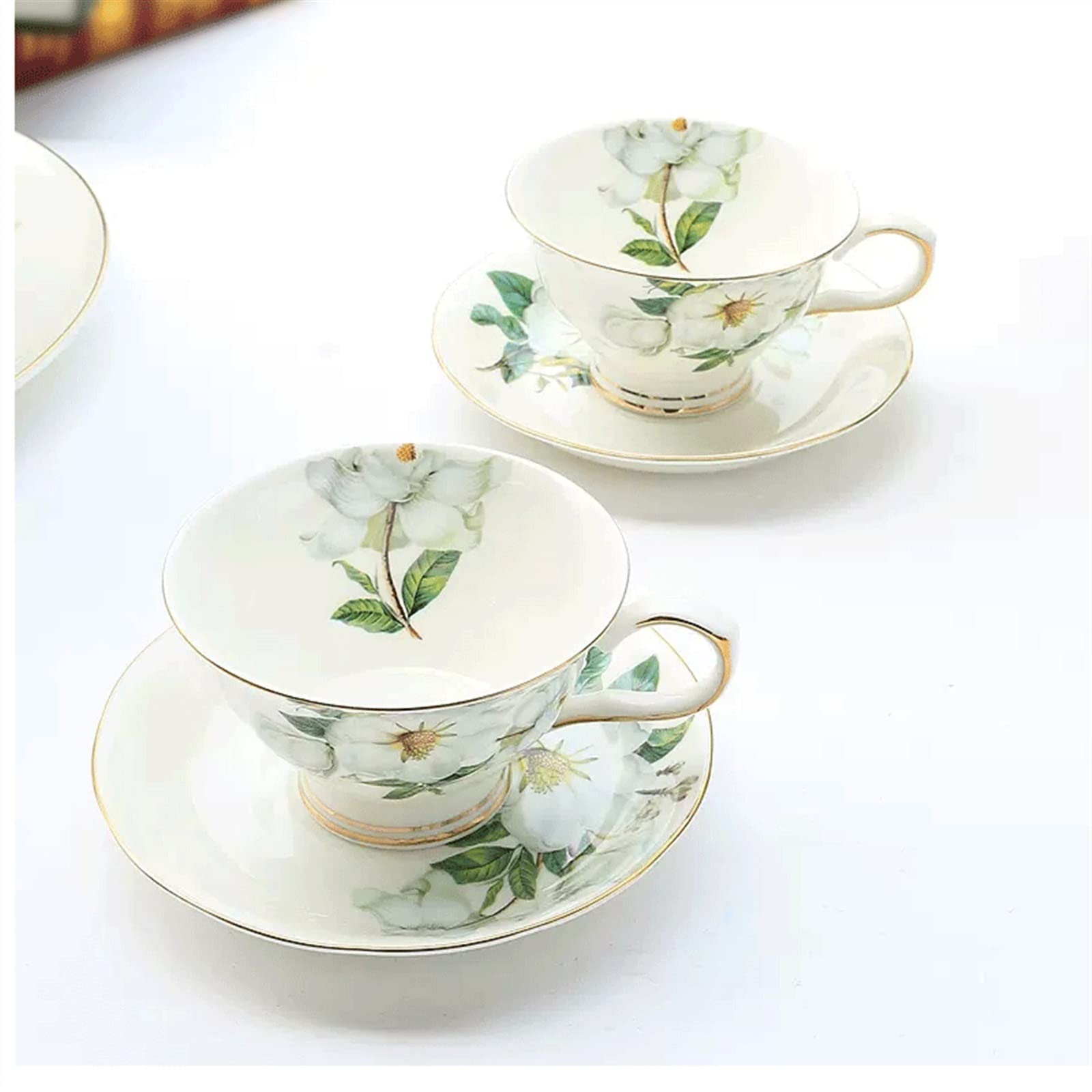 Domowy wykwintny zestaw filiżanek do kawy porcelana kostna popołudniowa herbata domowa ceramiczna dekoracja