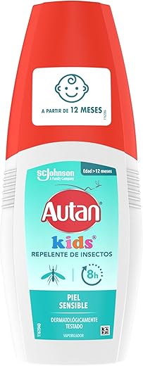 Autan Kids Repelente de Mosquitos Vaporizador, 100 ml (Paquete de 1), Aerosol, sin fragancia