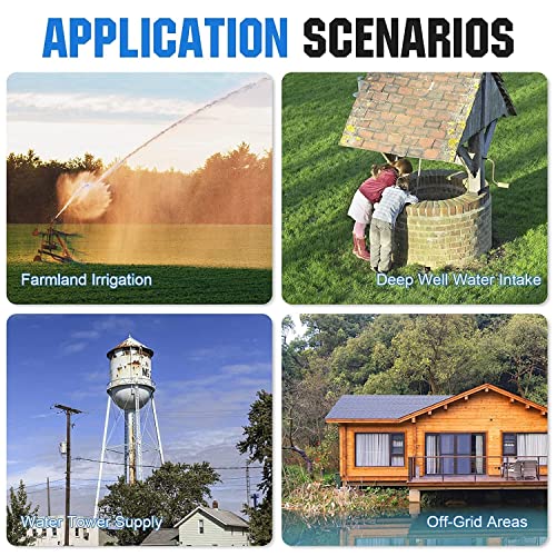 Kit pompa acqua solare per pozzi profondi Pompa