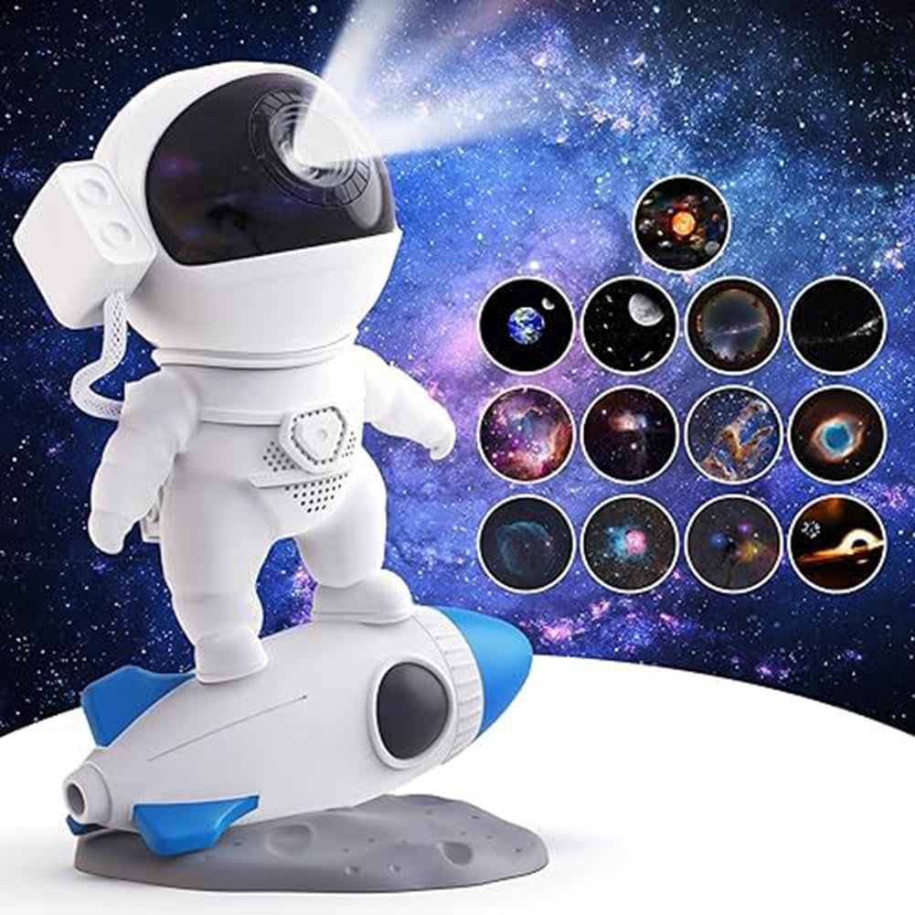 Projecteur d'étoiles 4K HD, lumière de galaxie, projecteur de galaxie d'astronaute pour chambre, lumière, cadeaux pour enfants et adultes
