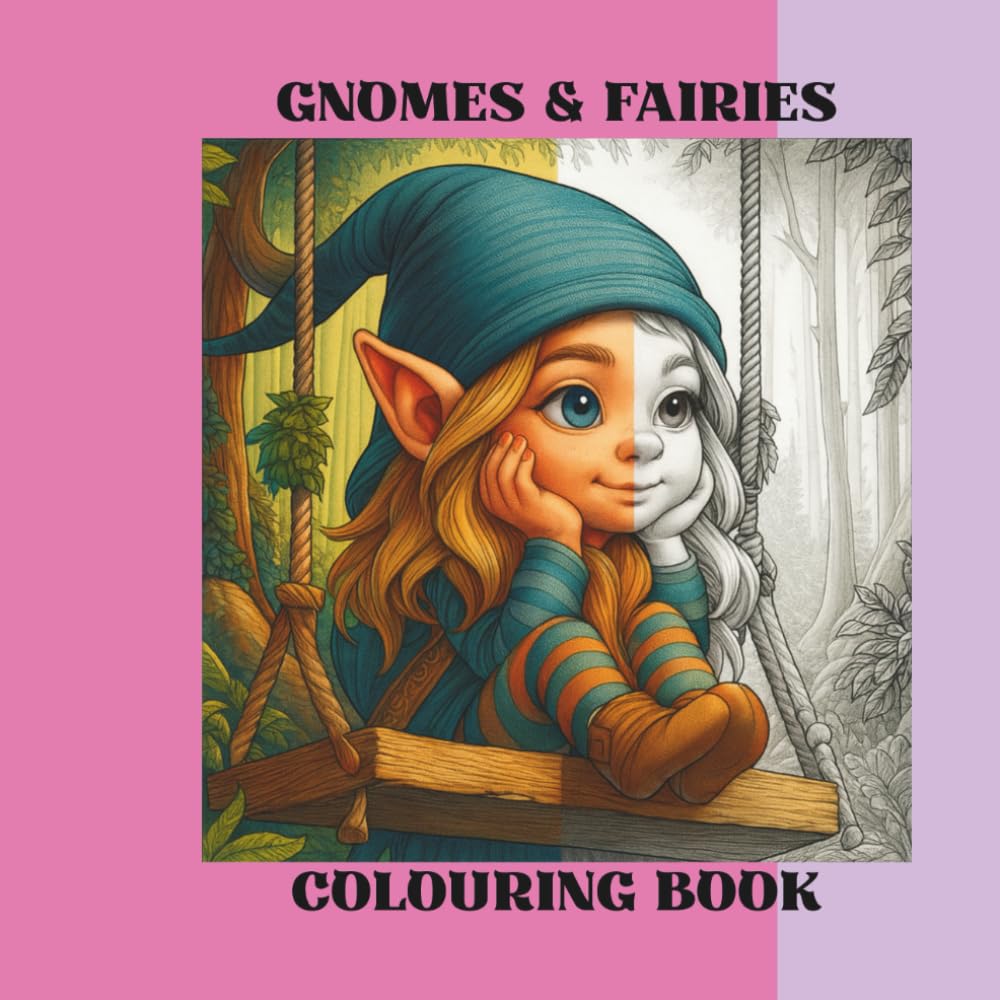 Gnomes & Fairies: Colouring Book