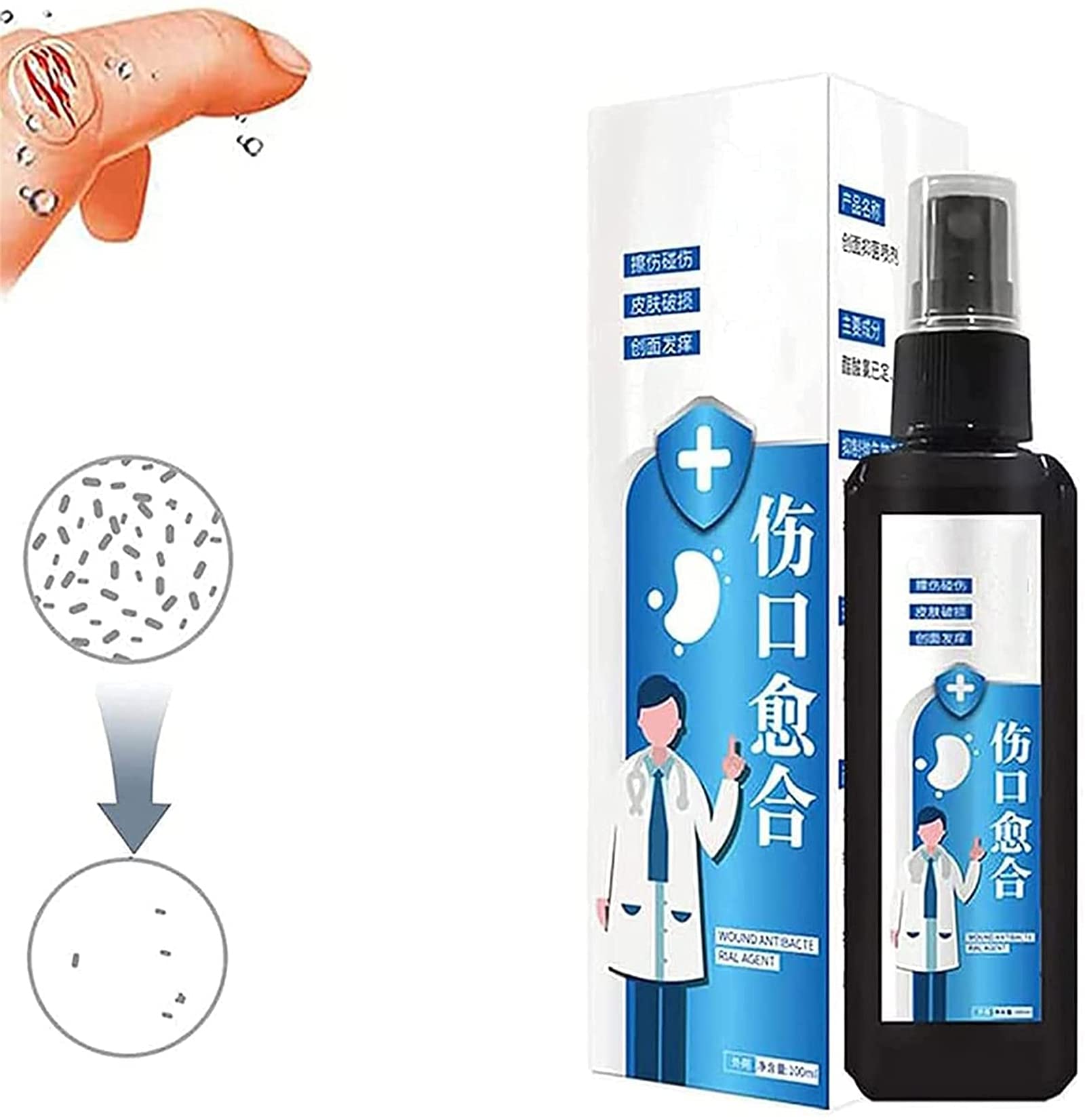 Buy Instant Cure Consolidant Spray Natural Wound Healing Spray, 100ml