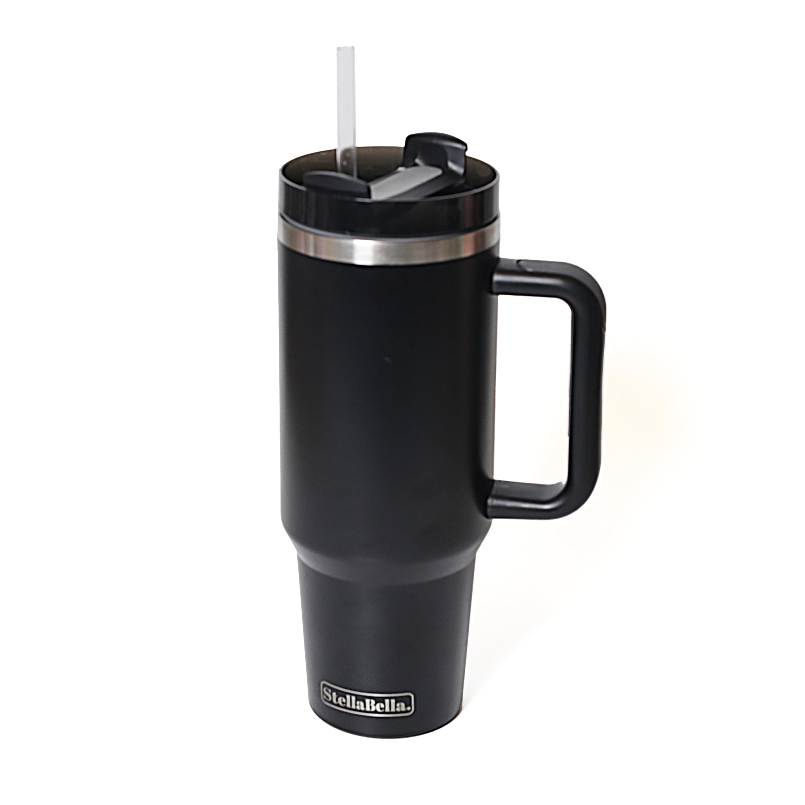 40oz Tumbler with Straw (Black)