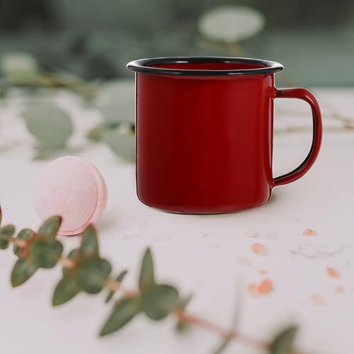 Miniatura 8 de Operitacx Taza de vino de hierro vintage elegante pequeña taza para beber olla caliente hogar y restaurante y reutilizable retro y leche