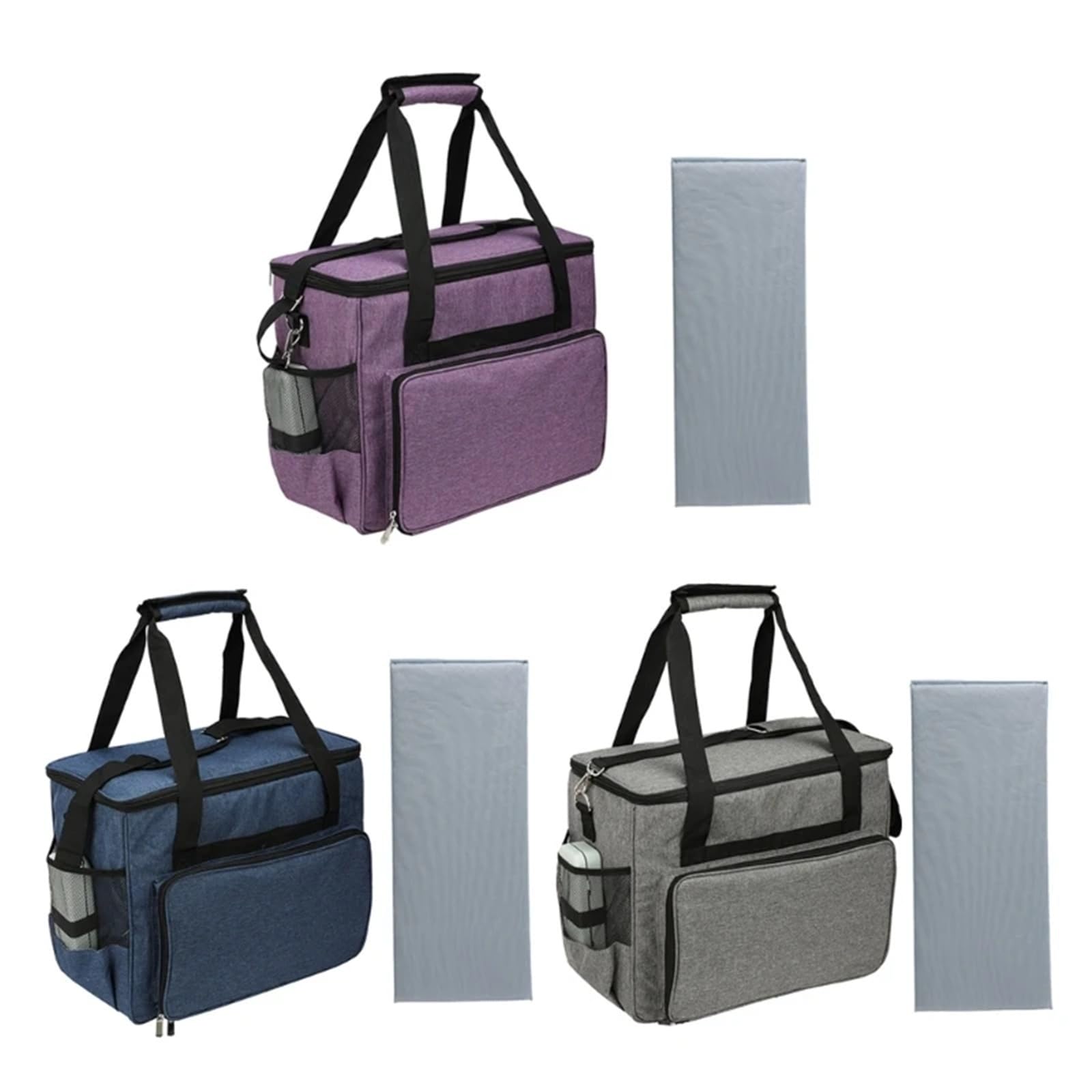 Estuche for máquina de Coser, Bolsa Transporte con Acolchado extraíble y Accesorios(Grey)