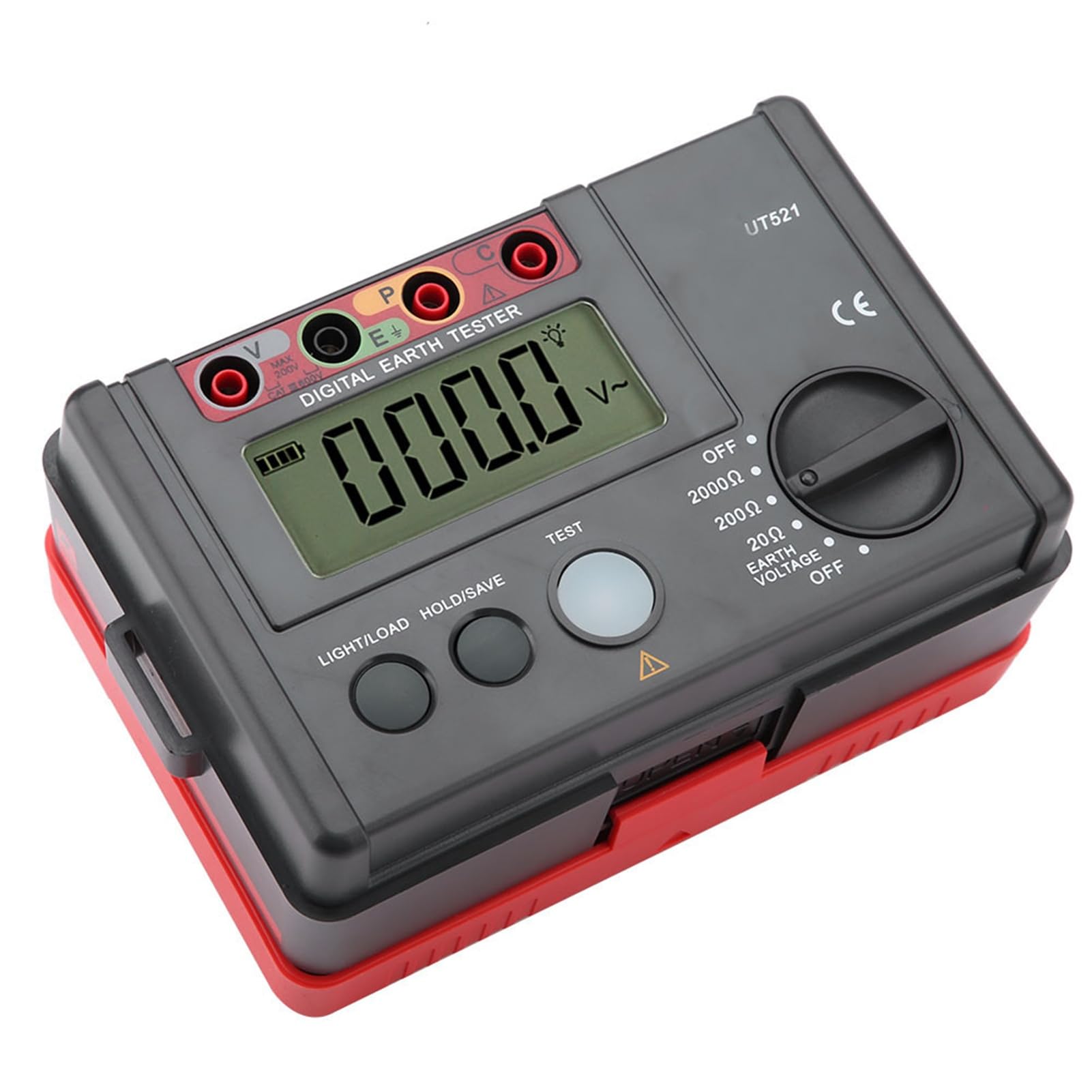 UT521 Earth Tester Erdungswiderstandstester Ohmmeter mit Aufbewahrungsbehälter 50 Hz / 60 Hz