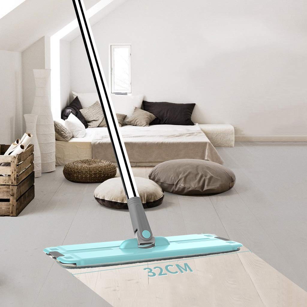 Buena absorción de Agua Juego de Limpieza de trapeadores y Cubos Seco y Mojado Colgante 360 ​​& deg; Paño de Cabeza Azul Limpio * 2 Inicio