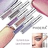 Pretty Comy 12 Colors Liquid Glitter Eyeshadow, Shimmer Liquid Eye Shadow Long Lasting Waterproof High Pigmented Liquid Metallic Eye Shadow