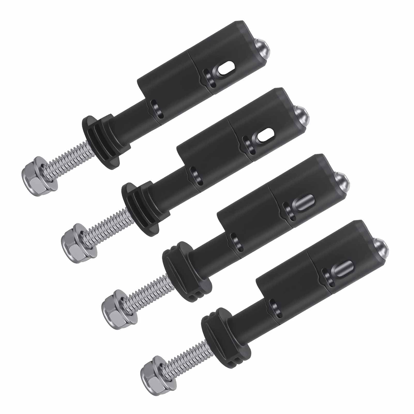 KIMISS Juego de 4 pines de montaje para MaxTrax MKII, para tablas de tracción, acero inoxidable, antirrobo con de bloqueo, kit de anclaje seguro