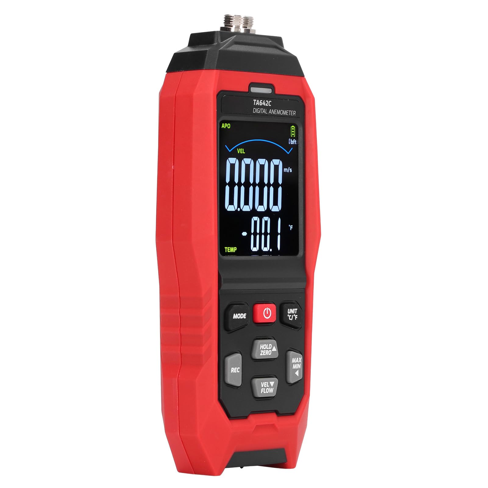 Focket Anemómetro Digital Portátil de Mano Medidor de Velocidad del
