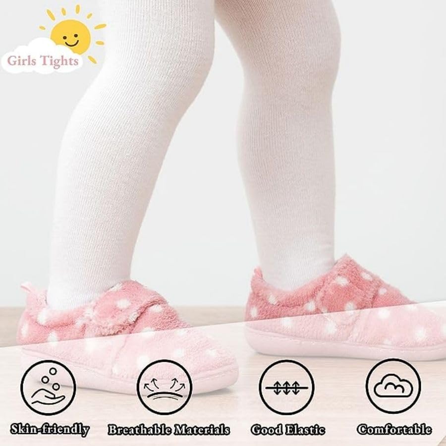 Baby Girls Tights, Leggings Stockings for Newborn Toddler Girls(0-24 Months),3 Pack Infant Knit Cotton Pantyhose - Image 4