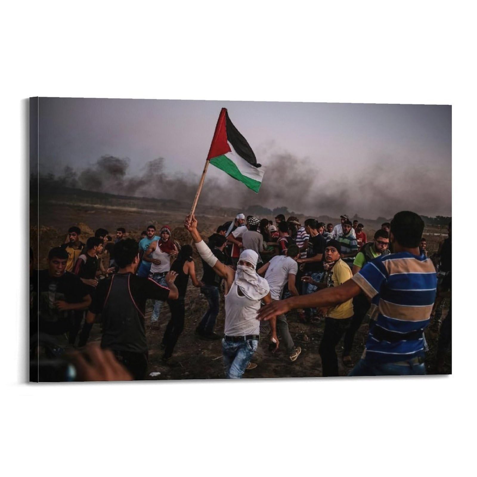Gaza Resilience Canvas Art: A Bold Interior Statement