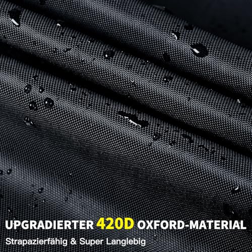Faireach Fahrradabdeckung Wasserdicht, Fahrradgarage Wetterfest Plane mit 420D Hochwertige Qualität Oxford-Gewebe… – Ansicht 2