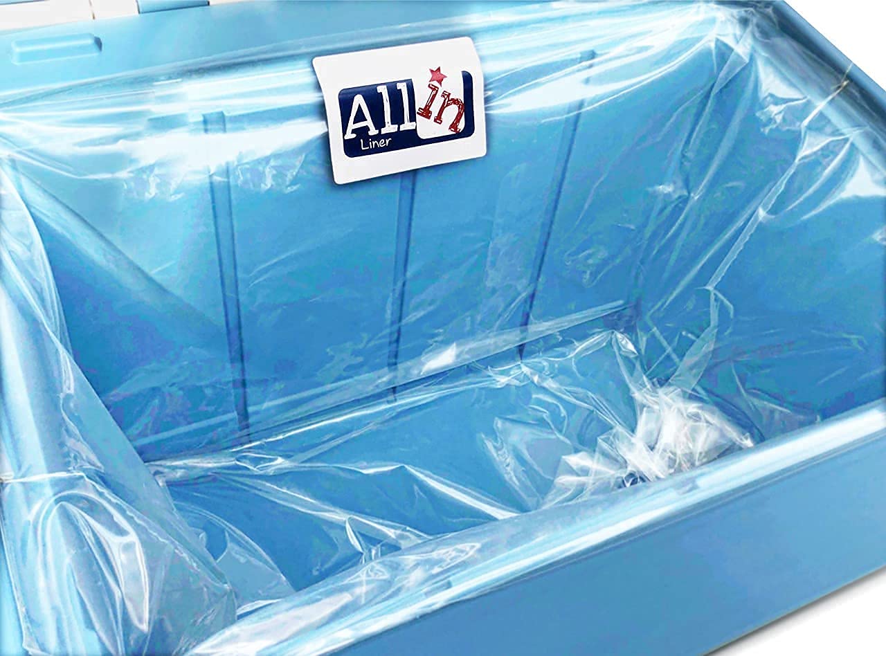 Plastic Cooler Liner – BPA Free Cooler Liner – 2XL Liners Fit 100 QT to 160 QT Coolers – 2 Large Liners Fit 60QT to 95QT Coolers – 2 Bucket Liner Fit 5 or 6 Gallon Buckets by Allinliner (6 Pack)