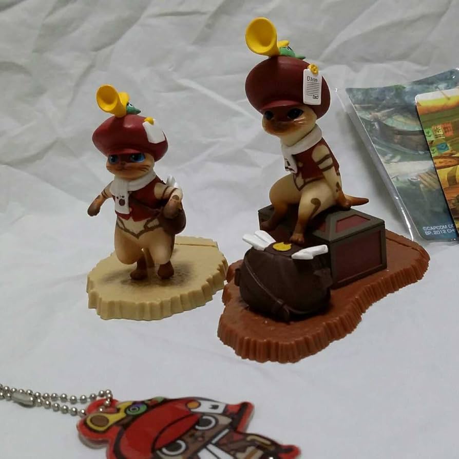 【レア物！】モンハン一番くじ　こんがり肉ッションと郵便屋さんアイルーセット レア物！】モンハン一番くじ こんがり肉ッションと郵便屋さん